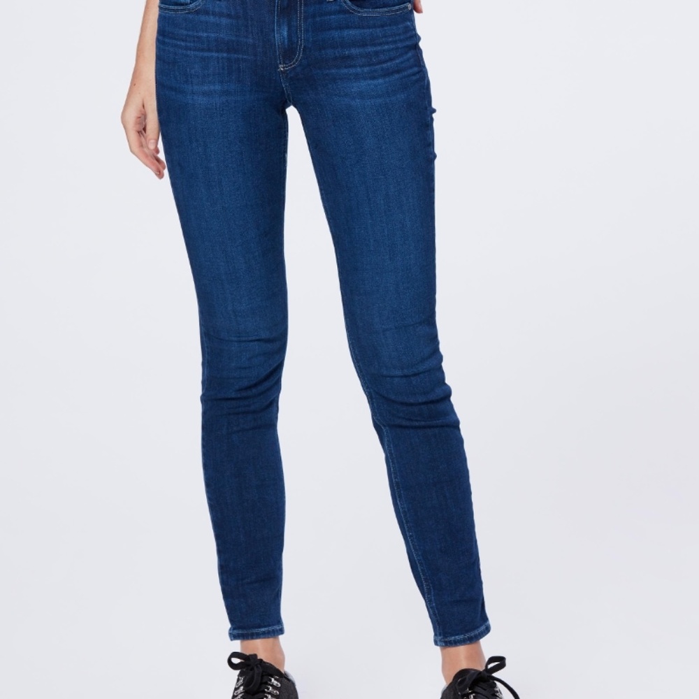 Paige Dark Wash Skinny Jeans